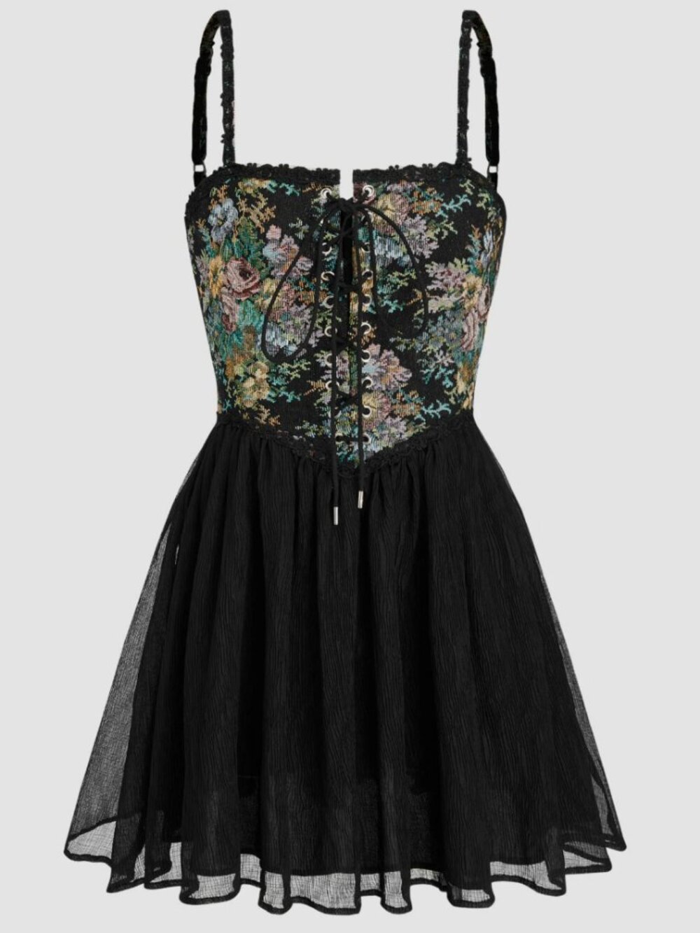 Cider Secret Garden Corset Mini Dress - M